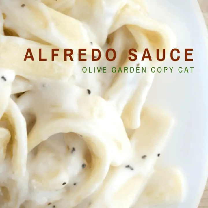 This copy cat Olive Garden Alfredo Sauce Recipe is a copycat that can be prepared in minutes and bring the restaurant flavors to your own kitchen!