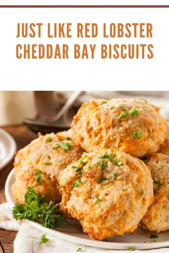 cheddar bay biscuits on plate