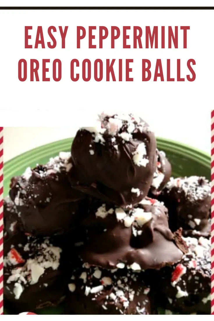 easy peppermint oreo cookie balls