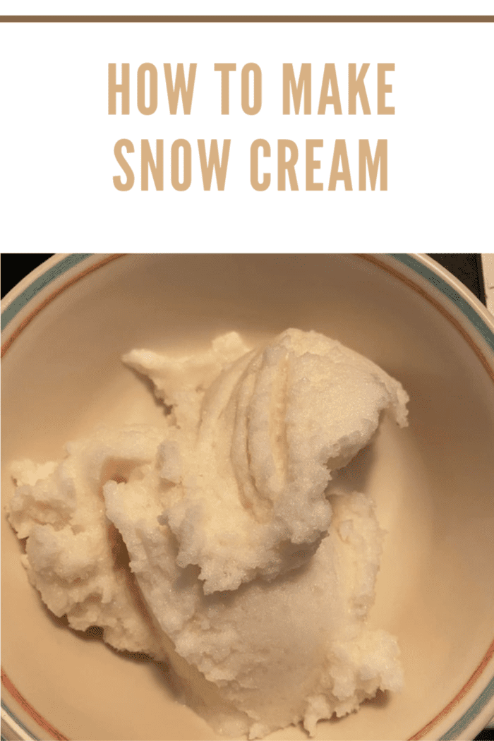 vanilla snow cram in bowl