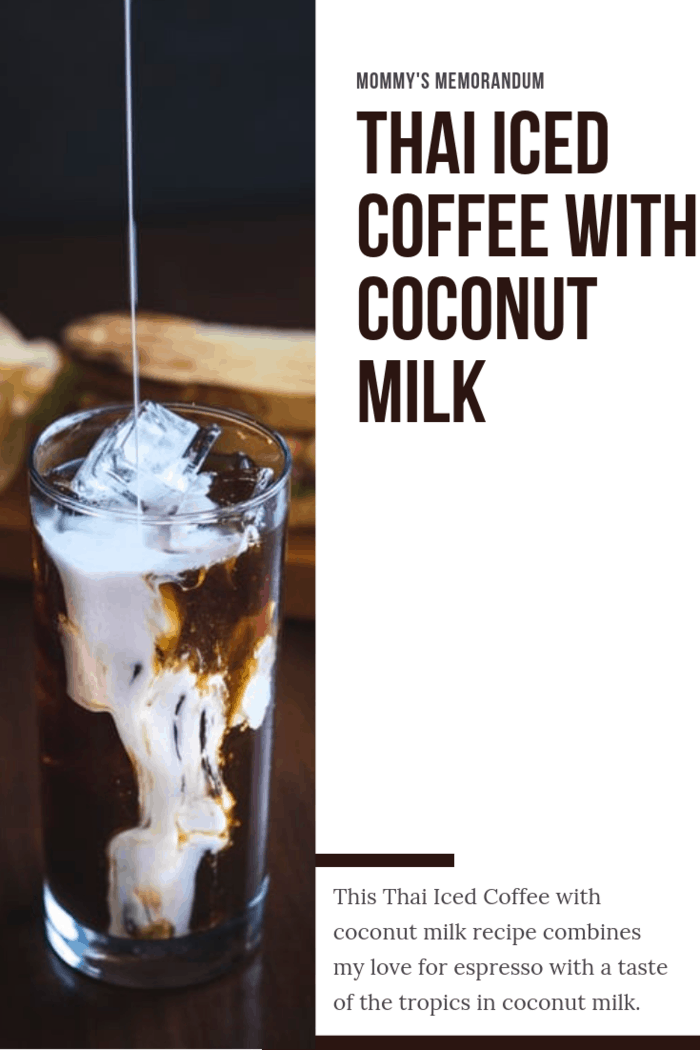 This Thai Iced Coffee with coconut milk recipe combines my love for espresso with a taste of the tropics in coconut milk.