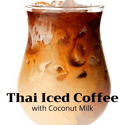 thai iced coffee with coconut milk