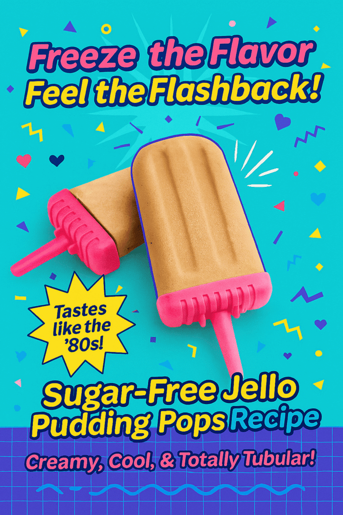Homemade sugar free pudding pops recipe with creamy frozen chocolate pudding pops for summer snacking