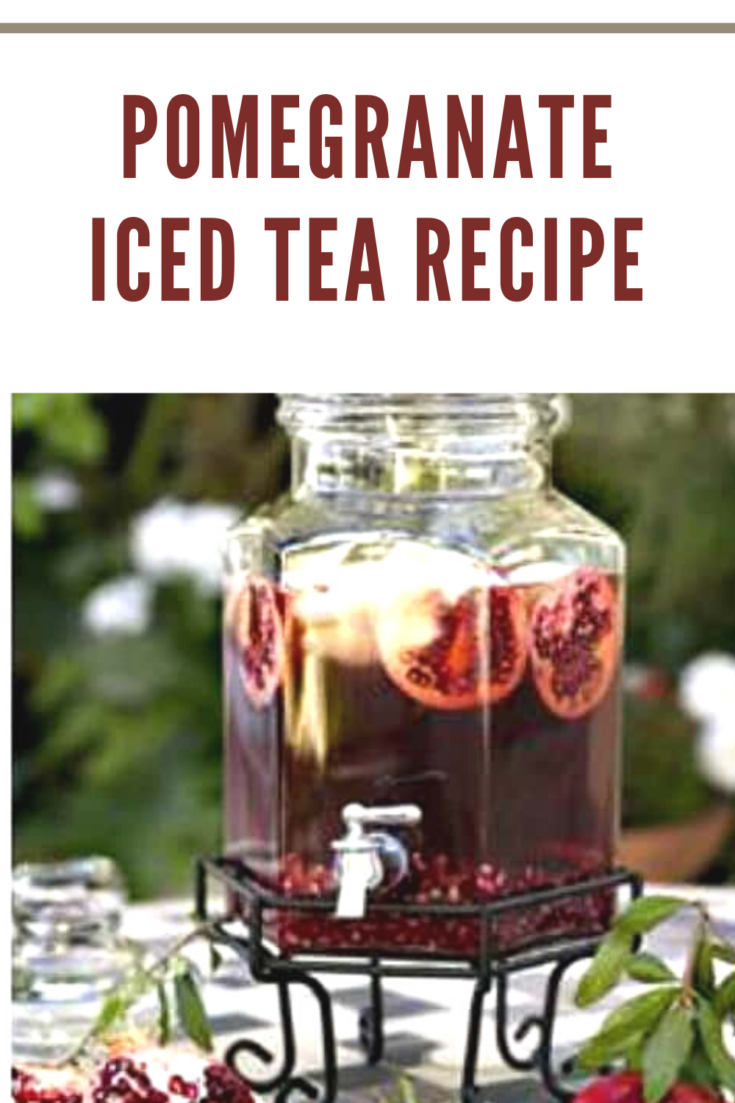 Put up your feet and kick back for this refreshing pomegranate ice tea recipe.