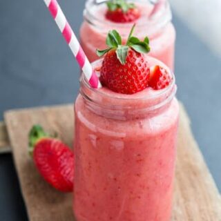 This Copy Cat Jamba Juice Strawberries Wild Smoothie Recipe is close to the original. It's easy to make and is a delicious treat on the go!