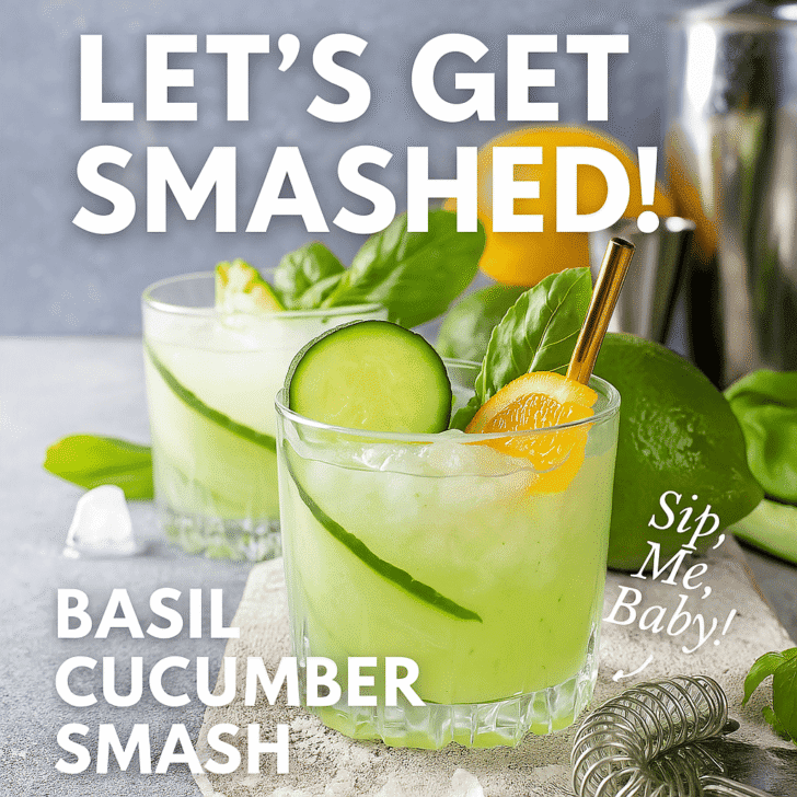 copycat Seasons 52 cucumber basil drink with orange garnish