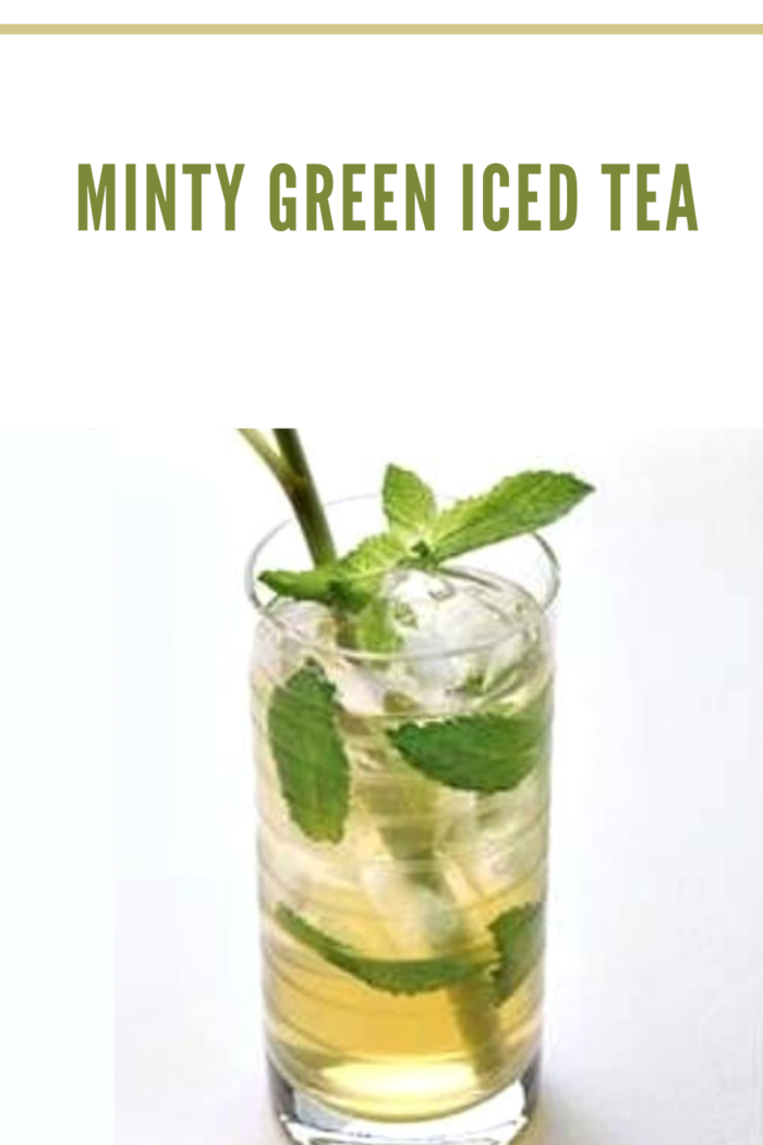 minty green iced tea