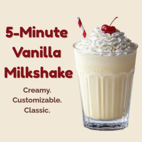 Easy Vanilla Milkshake Recipe