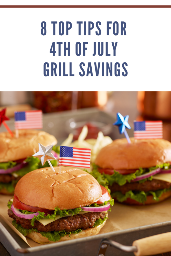 4Th of July Themed Cheeseburgers