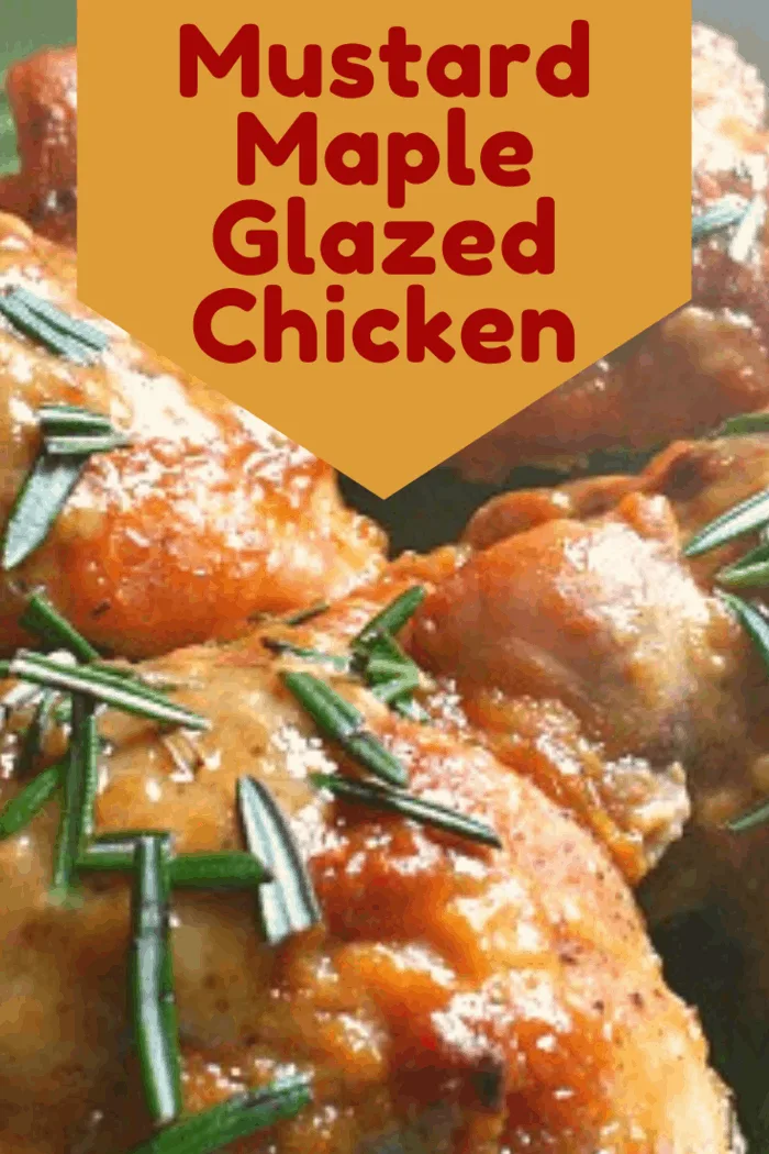 This Mustard Maple Glazed Chicken recipe is easy and offers a tangy and delicious "gravy" and tender, juicy chicken. Serve on rice or mashed potatoes.