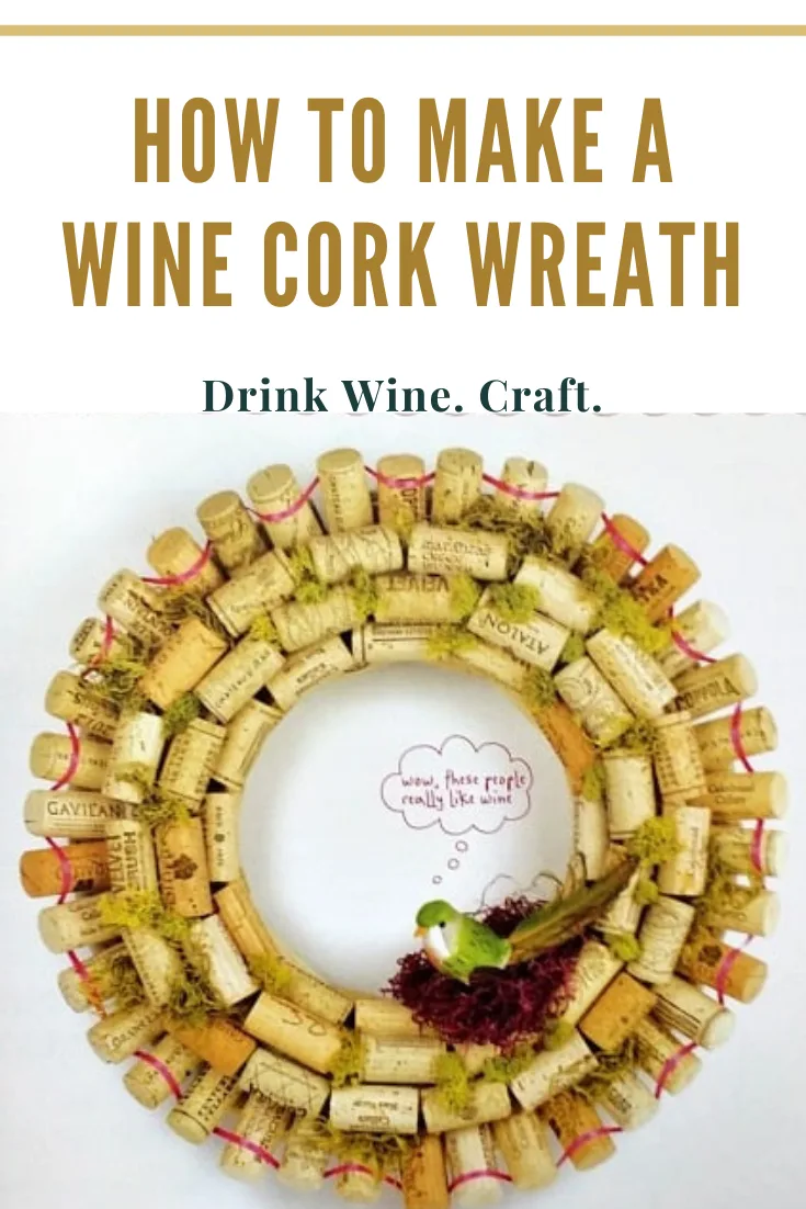 wine cork wreath