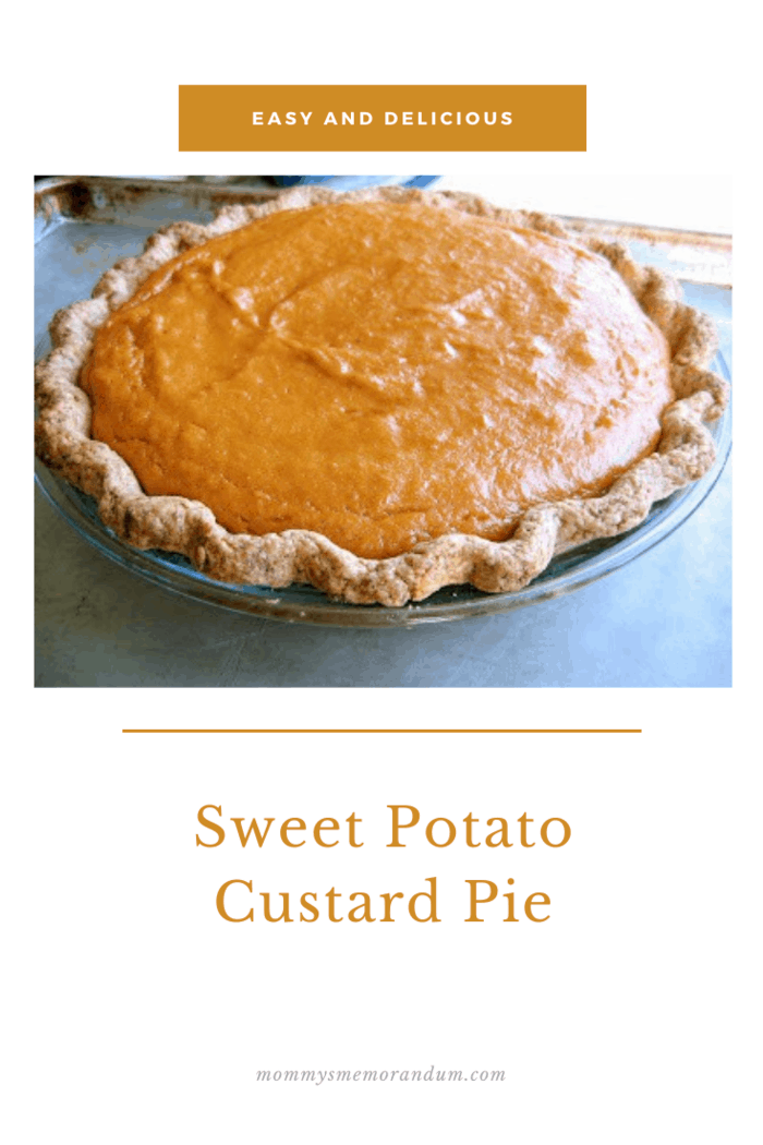 Forget the sweet potato casserole this Thanksgiving and bake a Sweet Potato Custard Pie instead. Trust me, your family and guests will love you and insist you bring it again next year!