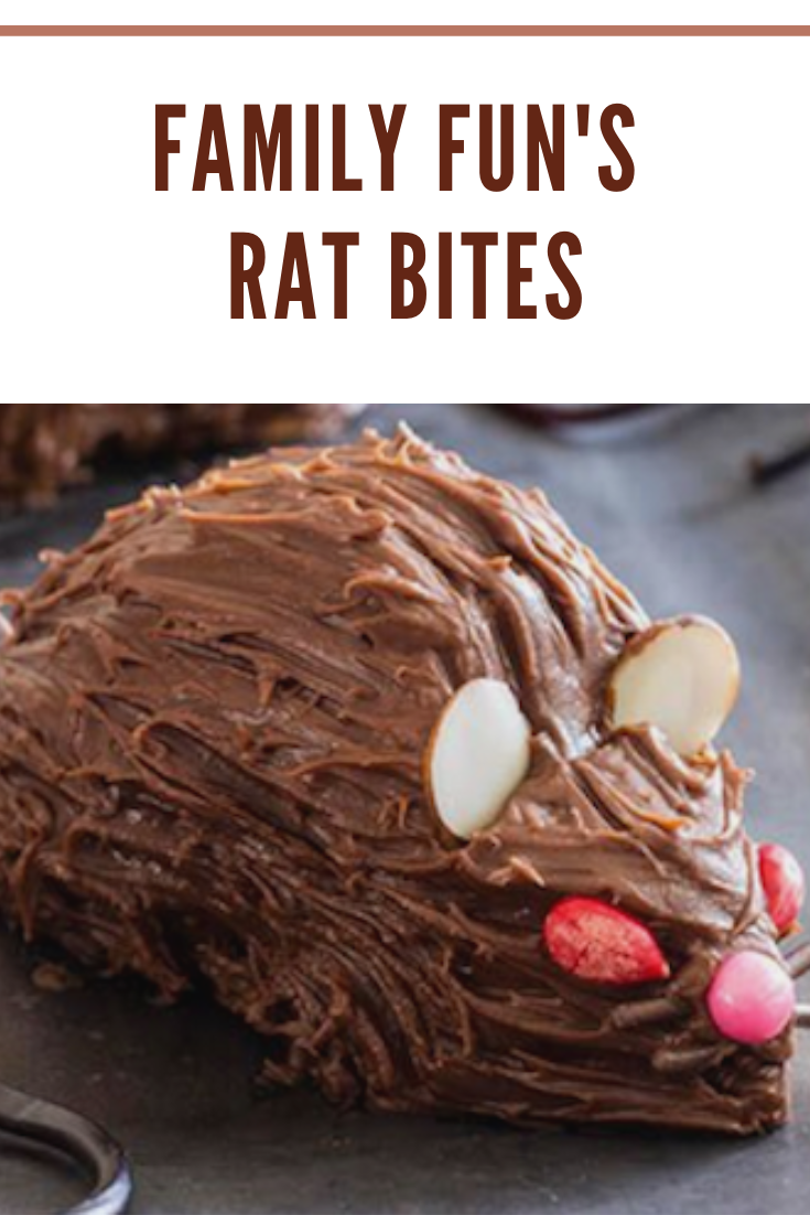 These chocolate doughnut rats are as tasty as they are creepy. Whip up a bunch for a fun Halloween party snack.