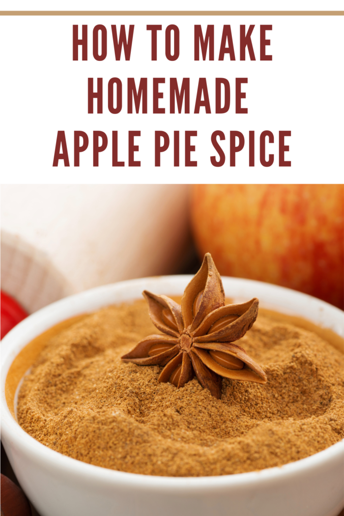 ingredients and spices for apple pie, close-up