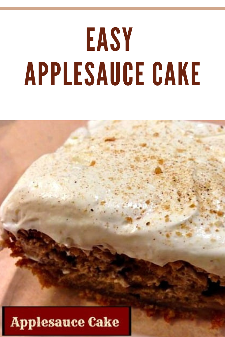 slice of applesauce cake
