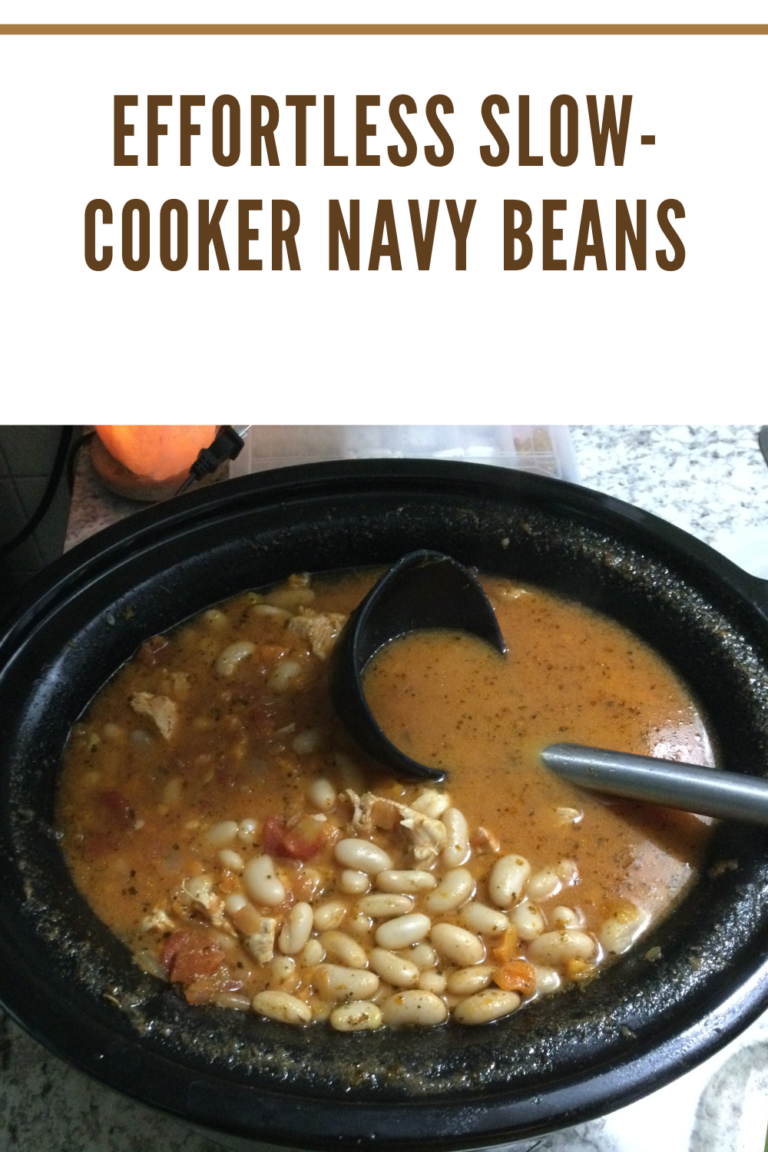 Easy Effortless Northern Beans Recipe Mommy S Memorandum   Slow Cooker Navy Beans 768x1152 