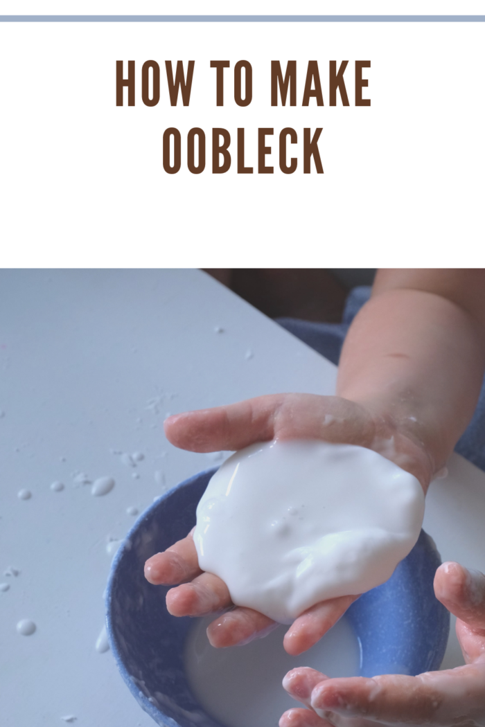 Smart Curious School Kid Playing With Homemade Water and Corn Starch Based Mixture Non Newtonian Oobleck Fluid STEM