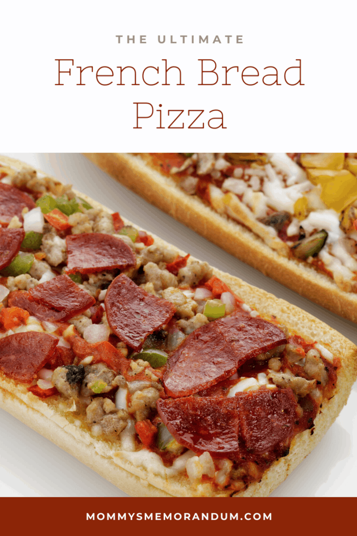 Take a loaf of French bread and with a little sauce, cheese, and your choice of toppings, transform it into French Bread Pizza!