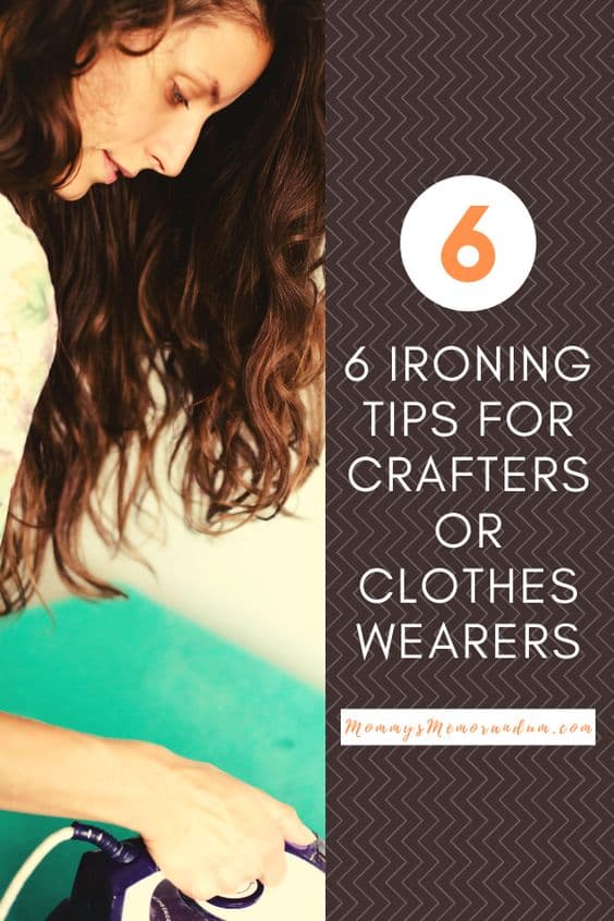 These six ironing tips will help make the most of your time with the iron whether you're a crafter or clothes wearer.