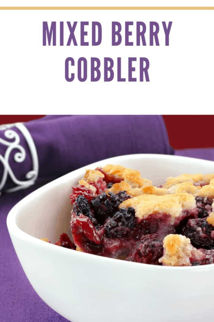 Wyman's Mixed Berry Cobbler Recipe • Mommy's Memorandum