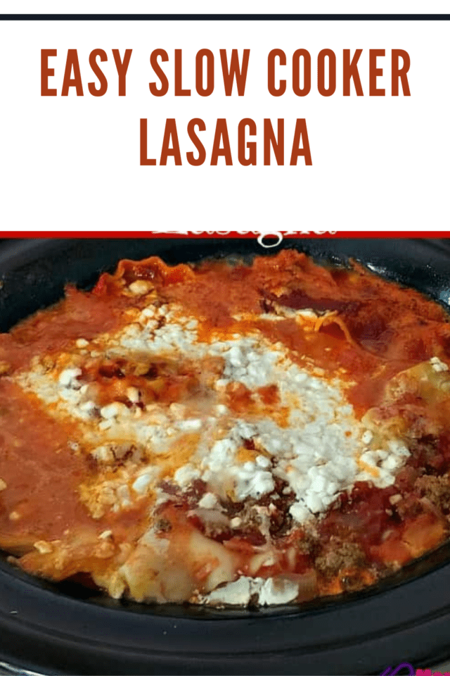 EASY Crock Pot Lasagna Recipe • Mommy's Memorandum