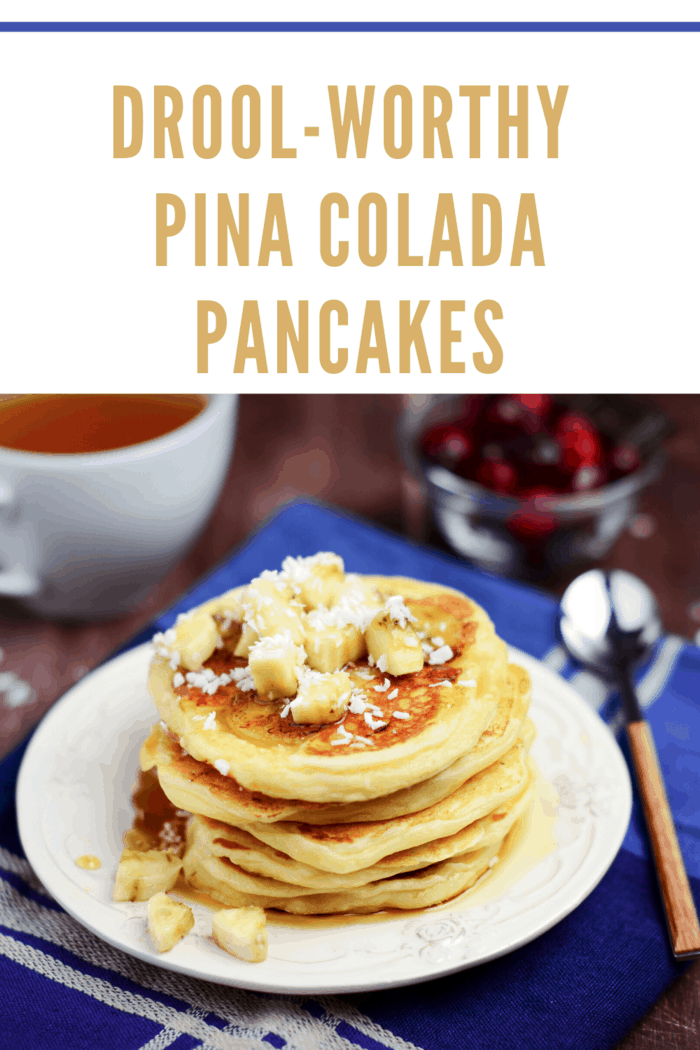 This recipe marries the beloved fluffy pancake, and one of summertime’s favorite fruits, pineapple – the tropical flavors are present in these Pina Colada Pancakes.
