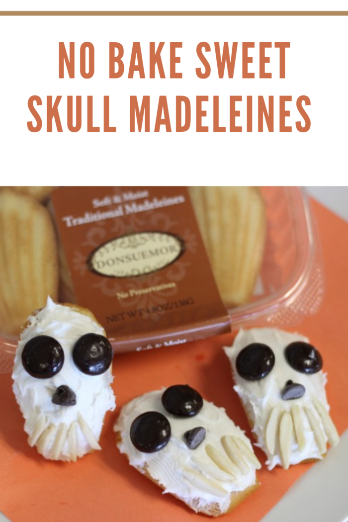 No Bake Sweet Skull Madeleines