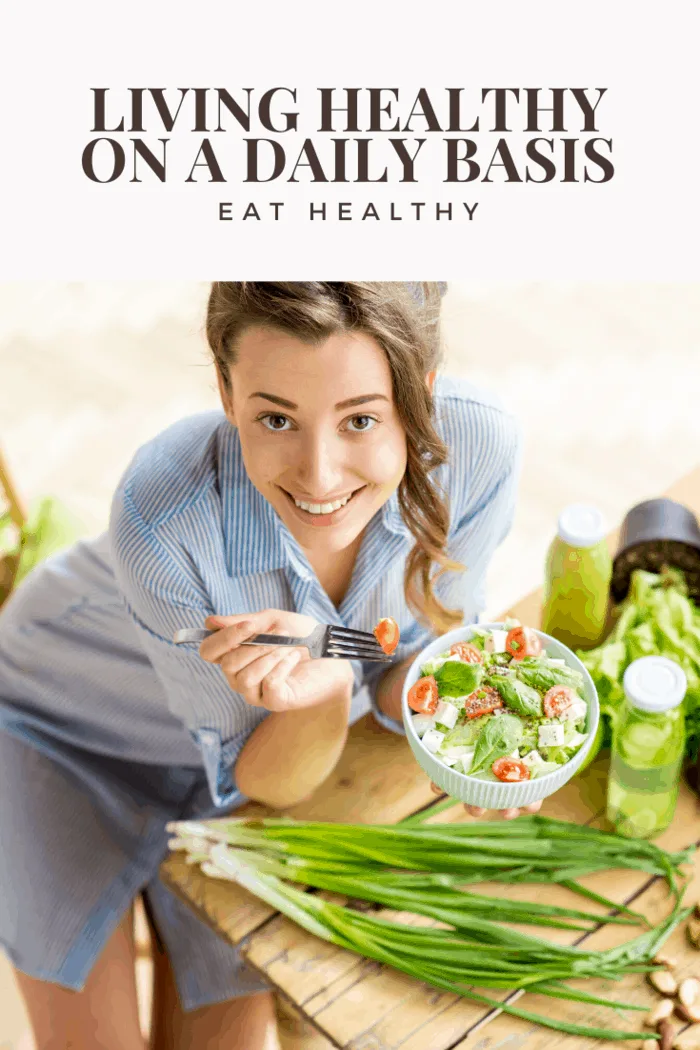 living healthy daily It can be extremely challenging to eat right. There are plenty of temptations that are on grocery store shelves and at the checkout counter in many stores.