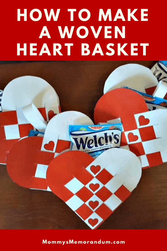 woven heart basket template and instructions perfect for valentine s day