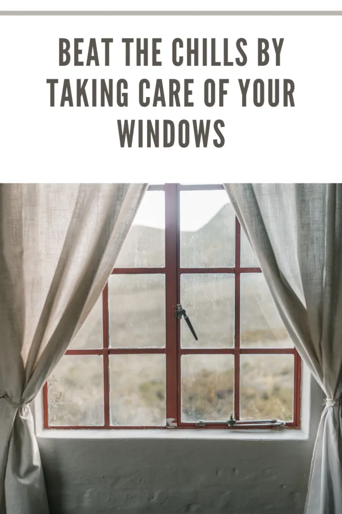 pane window with curtains