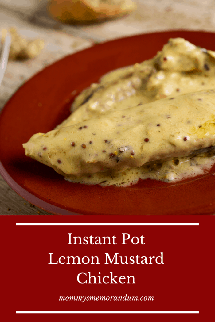 This Instant Pot Lemon Mustard Chicken with potatoes reinvents chicken.