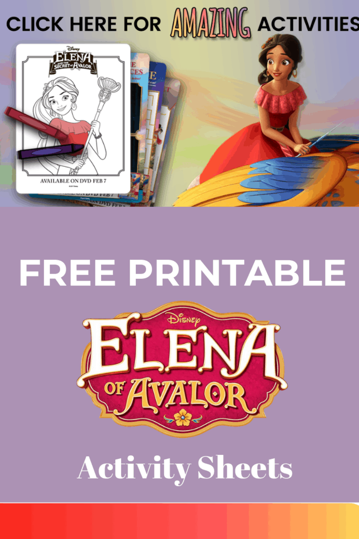 Grab the free Elena and the Secret of Avalor printable activity sheets below and explore the world of Avalor!