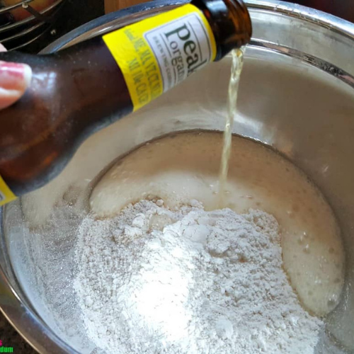 buttermilk pancake mix adding beer