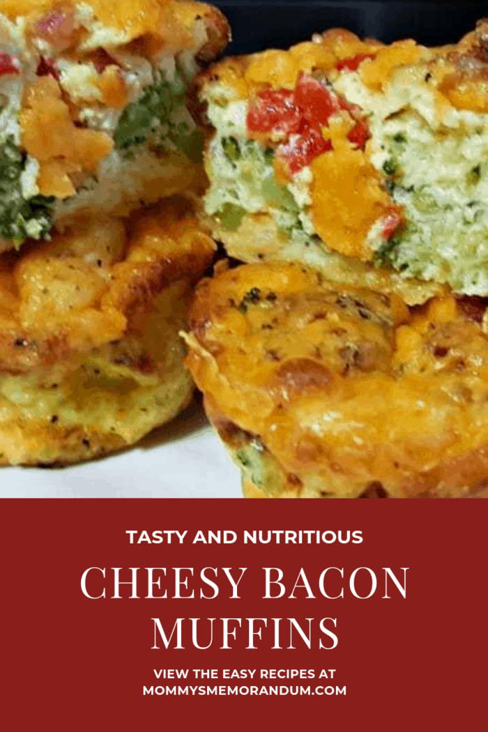 This Cheesy Breakfast Bacon Muffins recipe is versatile. We call them muffins, but you can make this recipe in an 8"x8" pan and it's a cheesy breakfast bacon frittata, add a crust to the pan before the egg mixture and you have a cheesy breakfast bacon quiche!