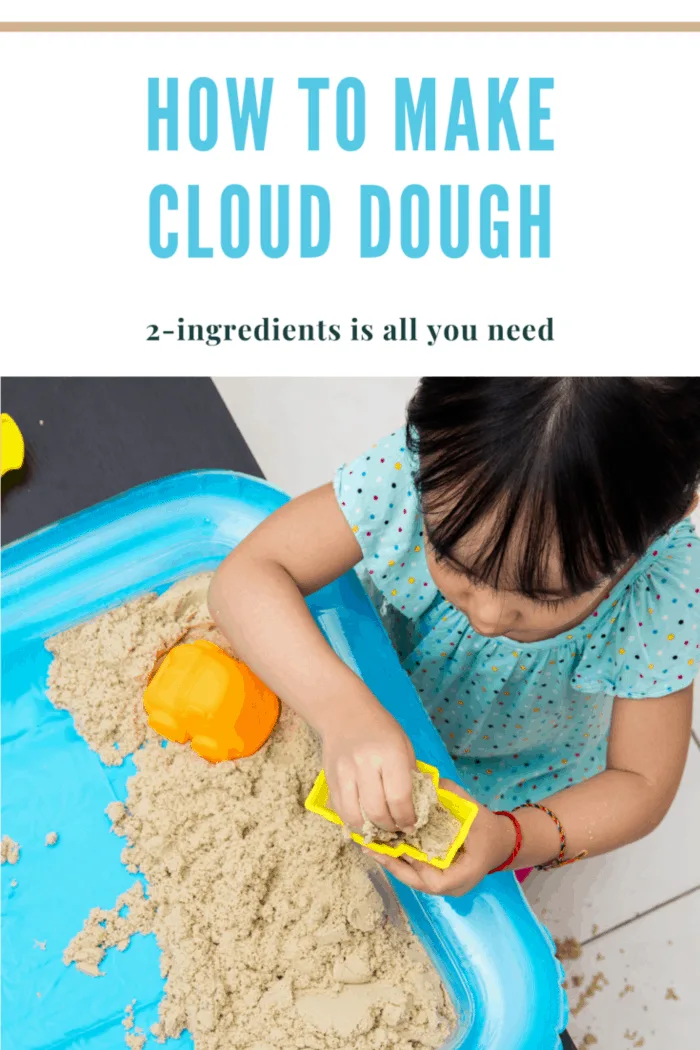 Creativity is necessary for children's imagination and this 2-Ingredient Moon Sand recipe is endless fun!