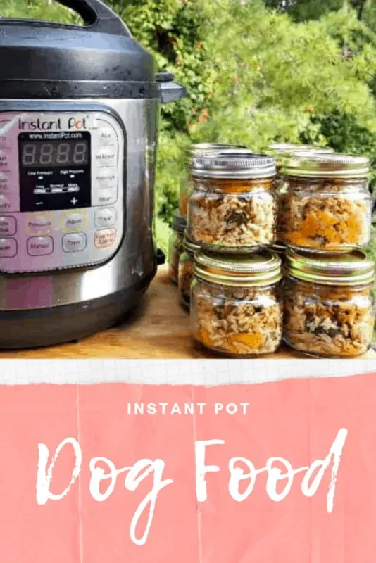 Keep your dog's tail wagging with this Instant Pot Dog Food Recipe. It's easy to make in just 30-minutes and my dog's love the taste! #diy, #dogfood, #homemadedogfood, #instantpotdogfood, #pressurecookerdogfood, #makeyourowndogfood, #dog #pets