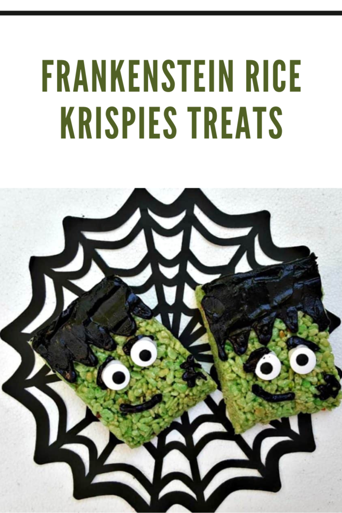 Frankenstein Rice Krispies Treats