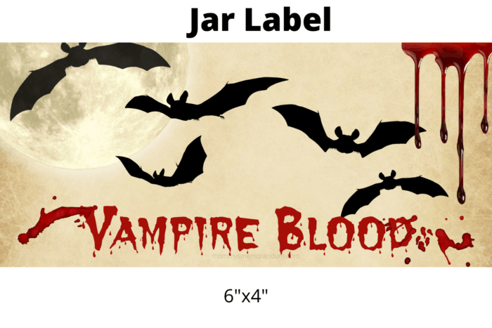 vampire blood slime label