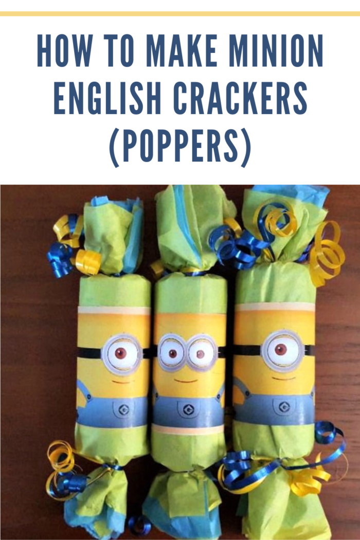 minion themed english poppers