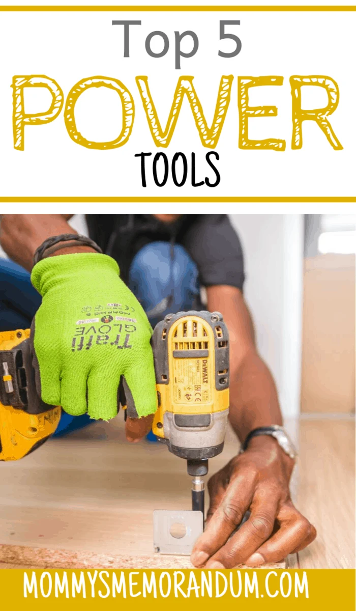 man using power tools and tape measure