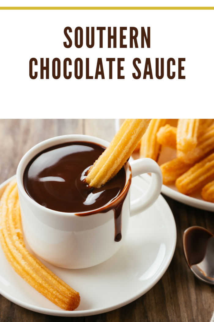 chocolate sauce with churros