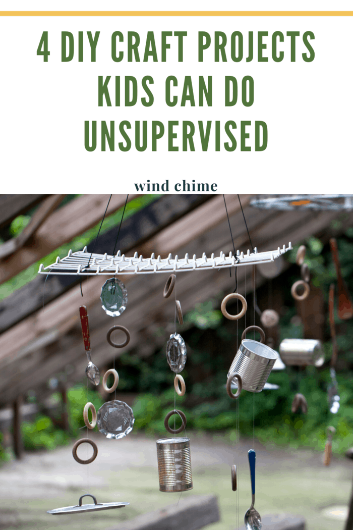 windchime made from repurposed items