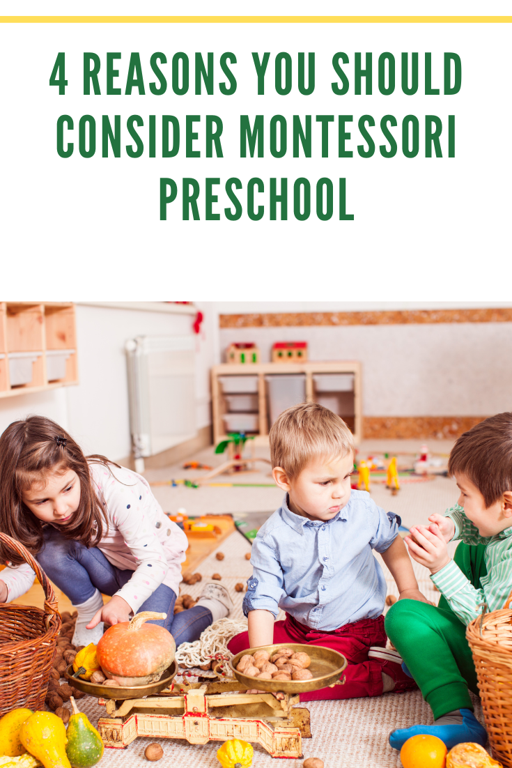 kids playing with montessori material