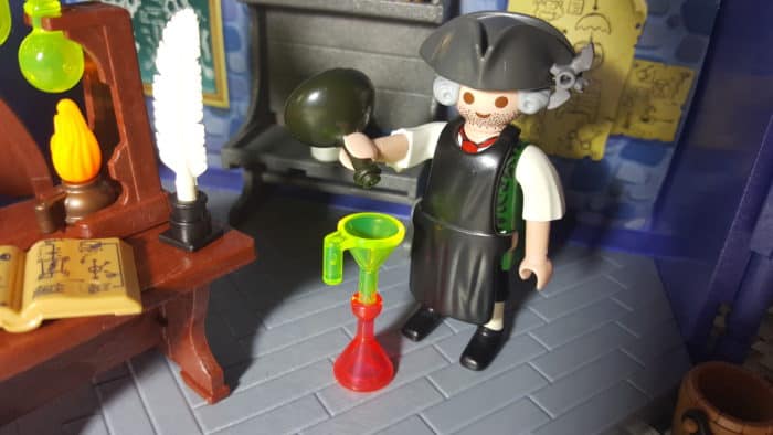 playmobil take along haunted house colonial era mad scientist