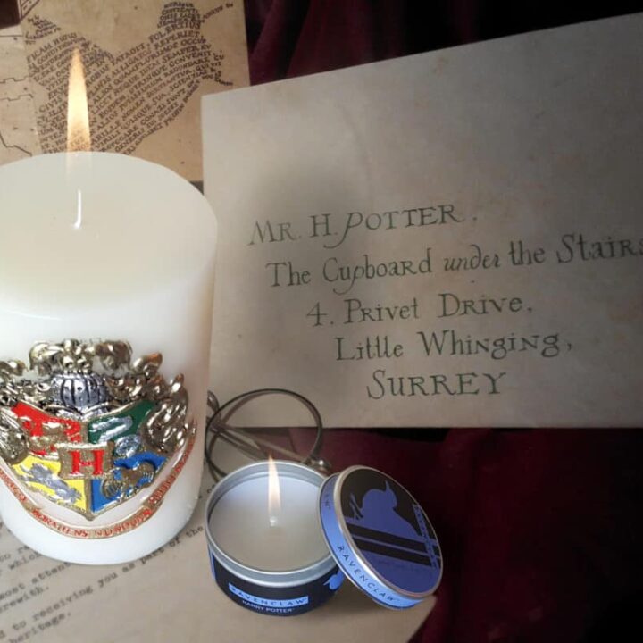 harry potter insignia candles from insight editions