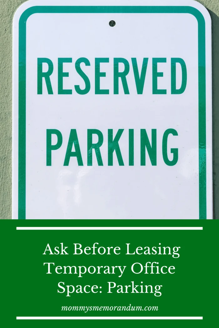 reserved parking sign