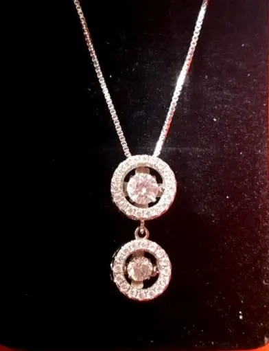 mamas jewelry dancing diamonds necklace