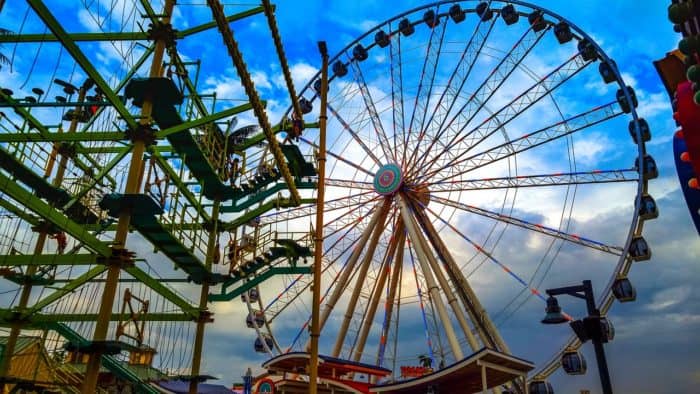 the great smoky mountain wheel at the island pigeon forge