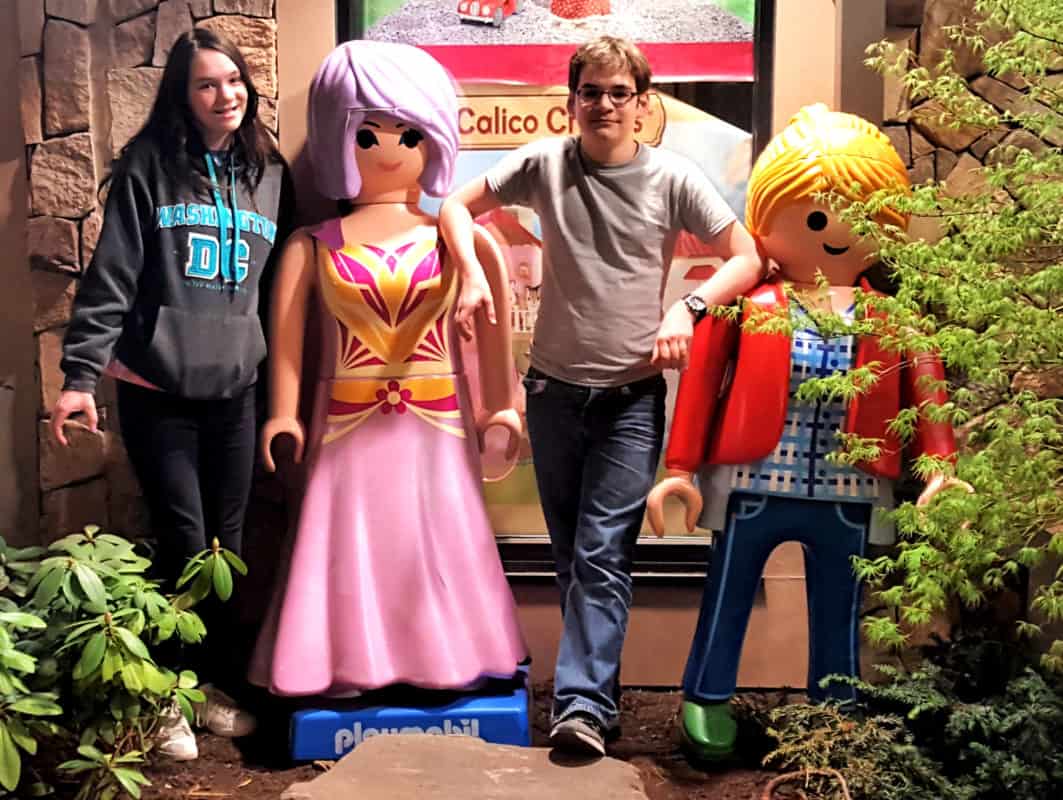 playmobil people at the island in pigeon forge