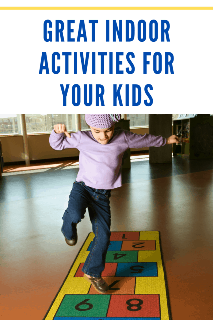 Another game designed to test your children’s balance, but also hand-eye coordination is hopscotch.